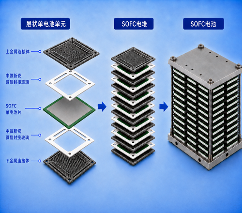 SOFC微晶封接玻璃
